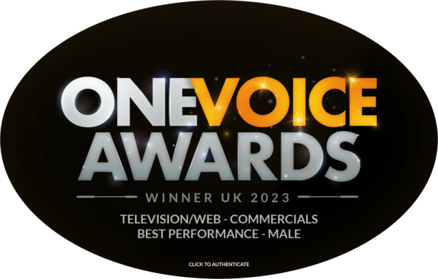One Voice Awards 2023 Winner's badge.