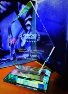 One Voice Awards 2023 trophy - Television-Web - Commercials Best Performance - Male