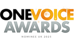 One Voice Awards 2025 Nominee badge.